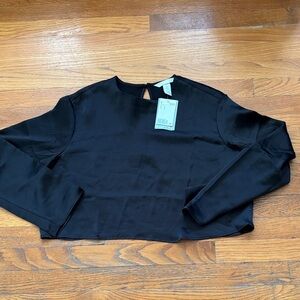 H&M Silk Elegant Black Women's Top